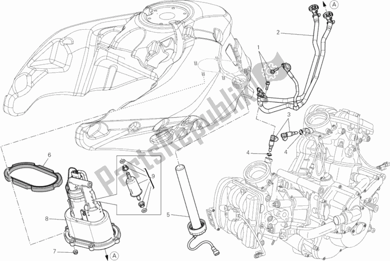 Toutes les pièces pour le Pompe à Essence du Ducati Multistrada 1200 S GT 2014